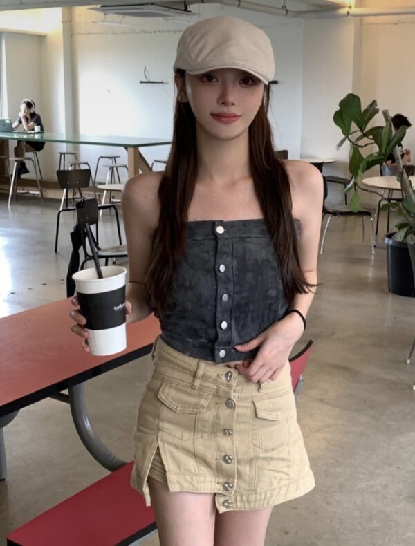 🇰🇷 歐美復古Off Shoulder上衣