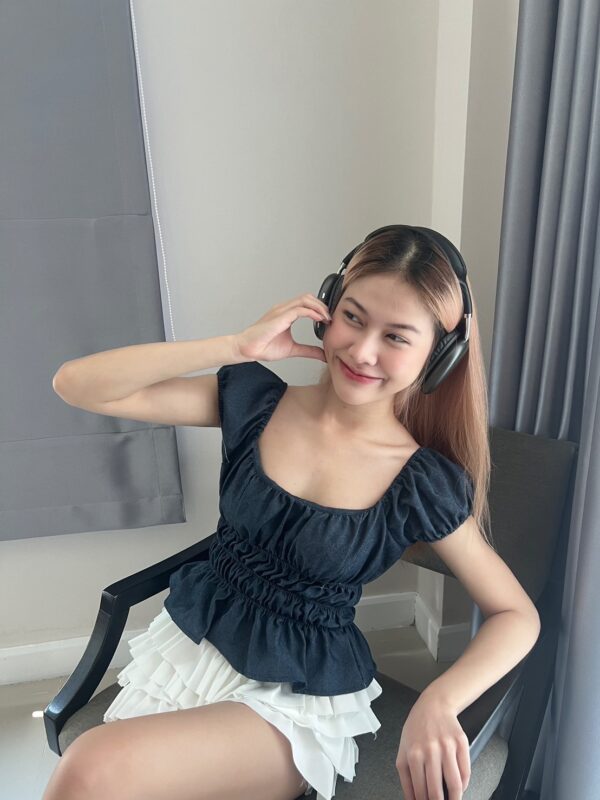 🇹🇭可愛泡泡袖束腰上衣💙